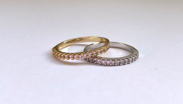 Anel com micro zirconia